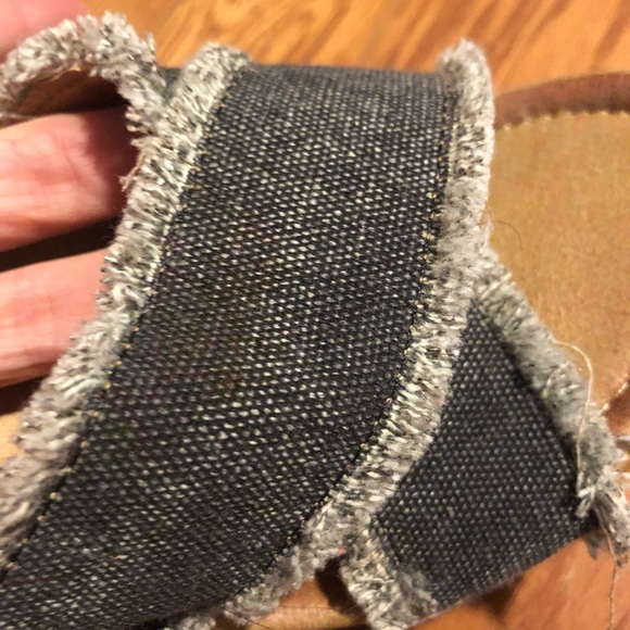 FOREVER THRILL platform denim heeled sandals - Picture 13 of 15